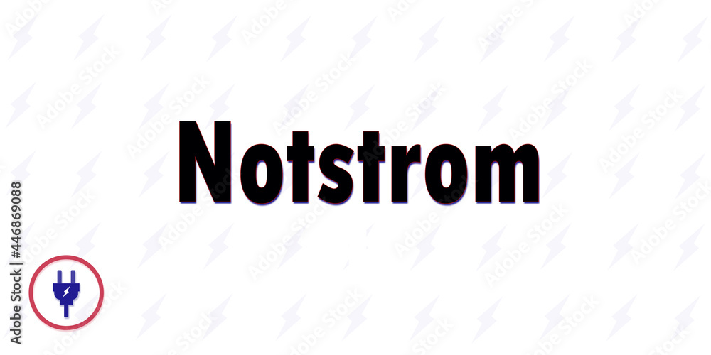 Strom - Notstrom Stock Illustration | Adobe Stock