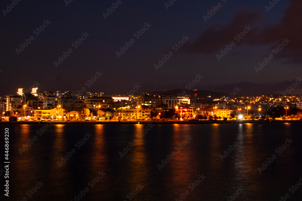 Samsun city Atakum town night view.