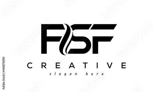 Letter FSF creative logo design vector	 photo