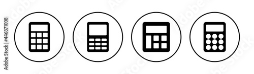Calculator icon set. Accounting calculator icon. calculator vector