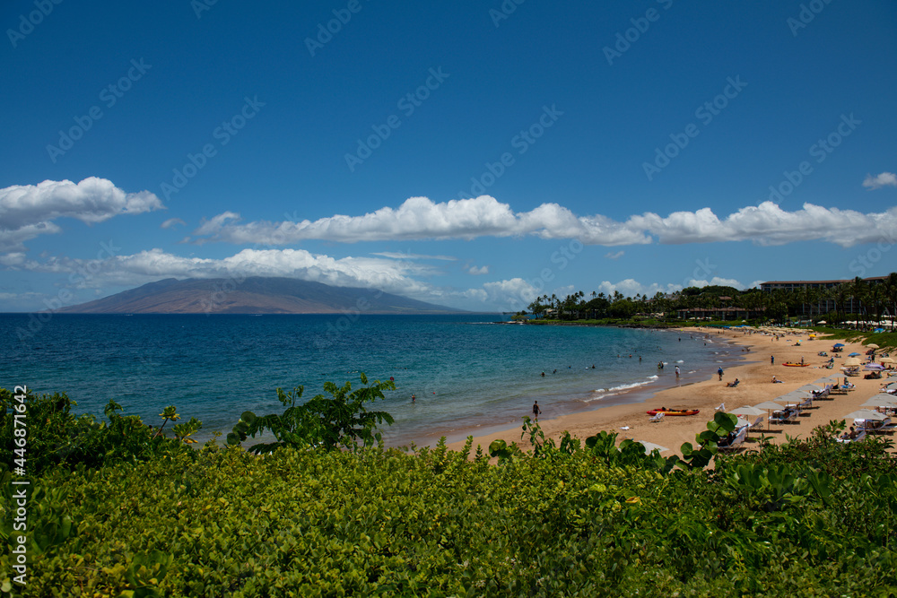 Beach on the Island of Maui, Aloha Hawaii.