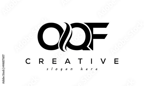 Letter OQF creative logo design vector	 photo