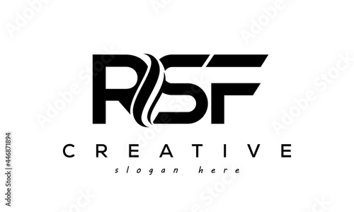 Letter RSF creative logo design vector	 photo