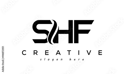 Letter SHF creative logo design vector	 photo