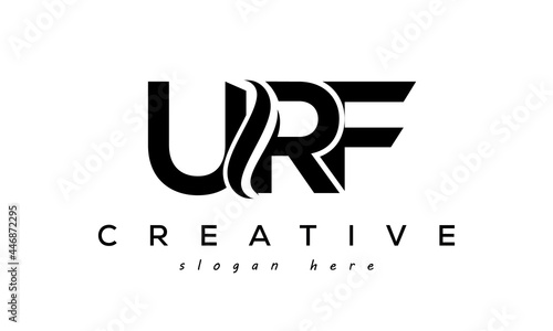 Letter URF creative logo design vector	 photo