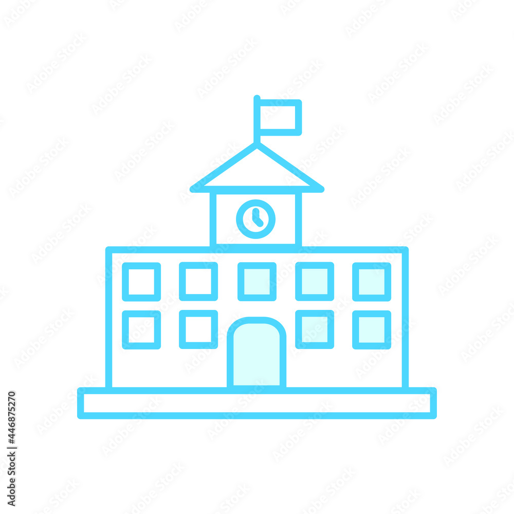 Illustration Vector Graphic of School icon Illustration Vector Graphic of School icon