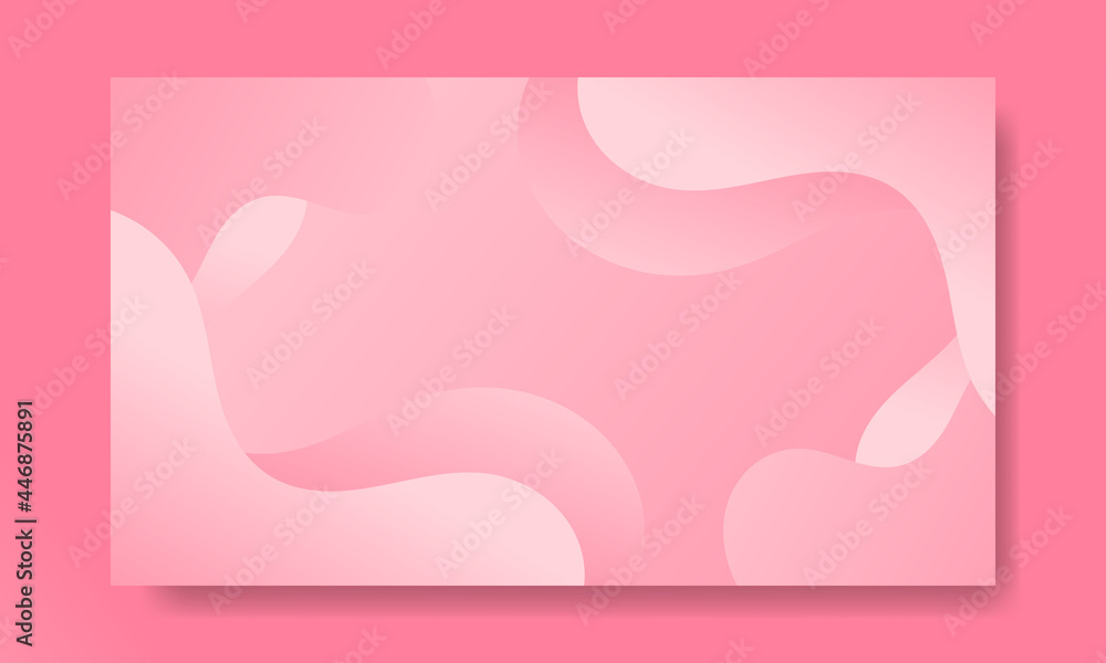 Abstract pink geometric background. Modern background design. Liquid color. Fluid shapes composition. Fit for presentation design. website, basis for banners, wallpapers, brochure, posters