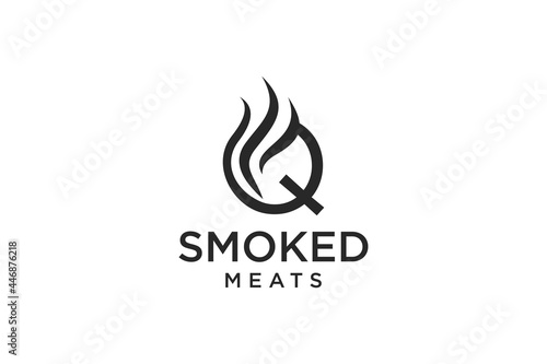 Letter Q for Smoky restaurant logo design inspiration
