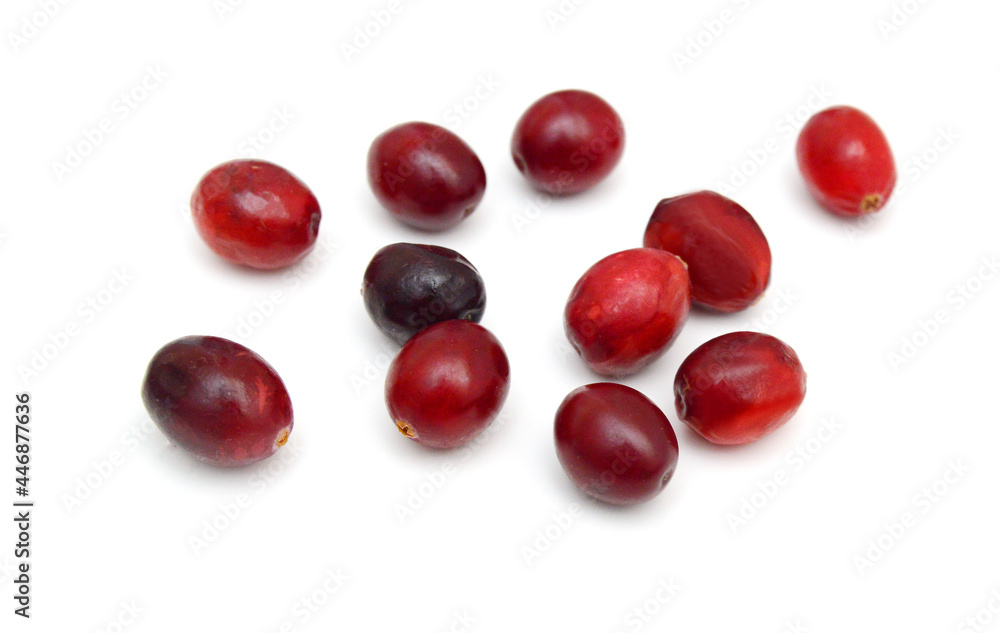 Cranberry isolated on white background