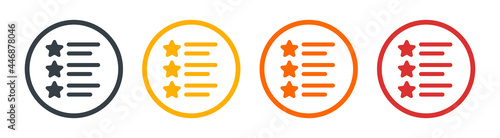 Ranking list icon vector illustration.