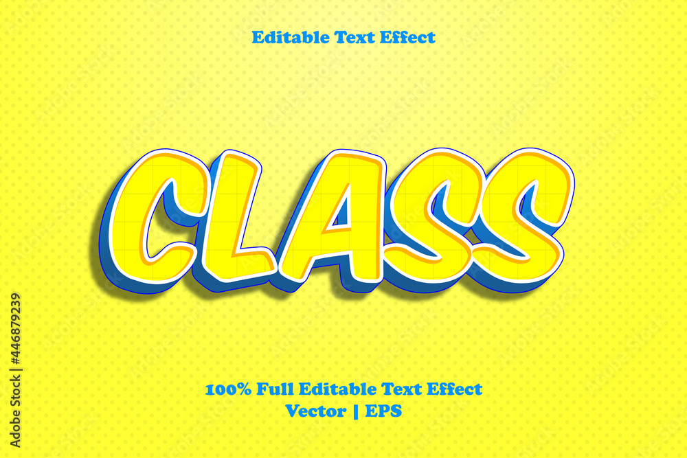 Class editable text effect