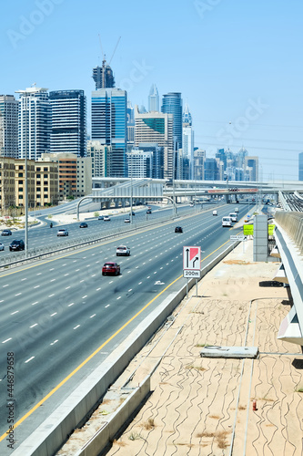 Sheikh Zayed Road near Jebel Ali Metro Station