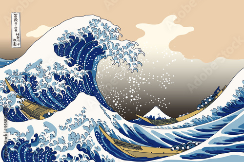 日本 浮世絵 葛飾北斎 富嶽三十六景 神奈川沖浪裏
