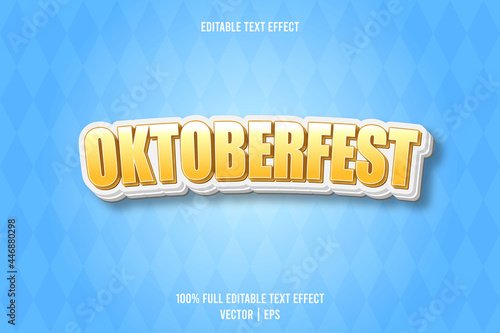 Oktoberfest editable text effect photo