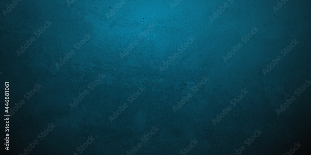 Abstract grungy Decorative Blue wall background with old distressed vintage grunge texture. pantone of the year color concept background with space for text. Fit for basis for banners, wallpapers