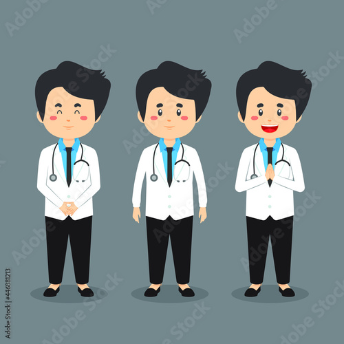 Doctor Character with Various Expression