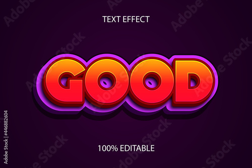good color red purple editable text effect