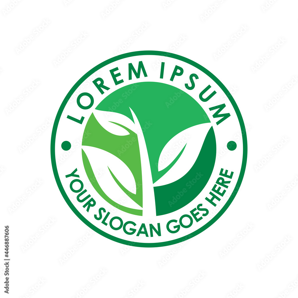 leaf logo , nature logo vector leaf logo , nature logo vector