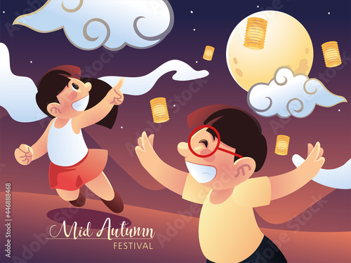 happy kids mid autumn