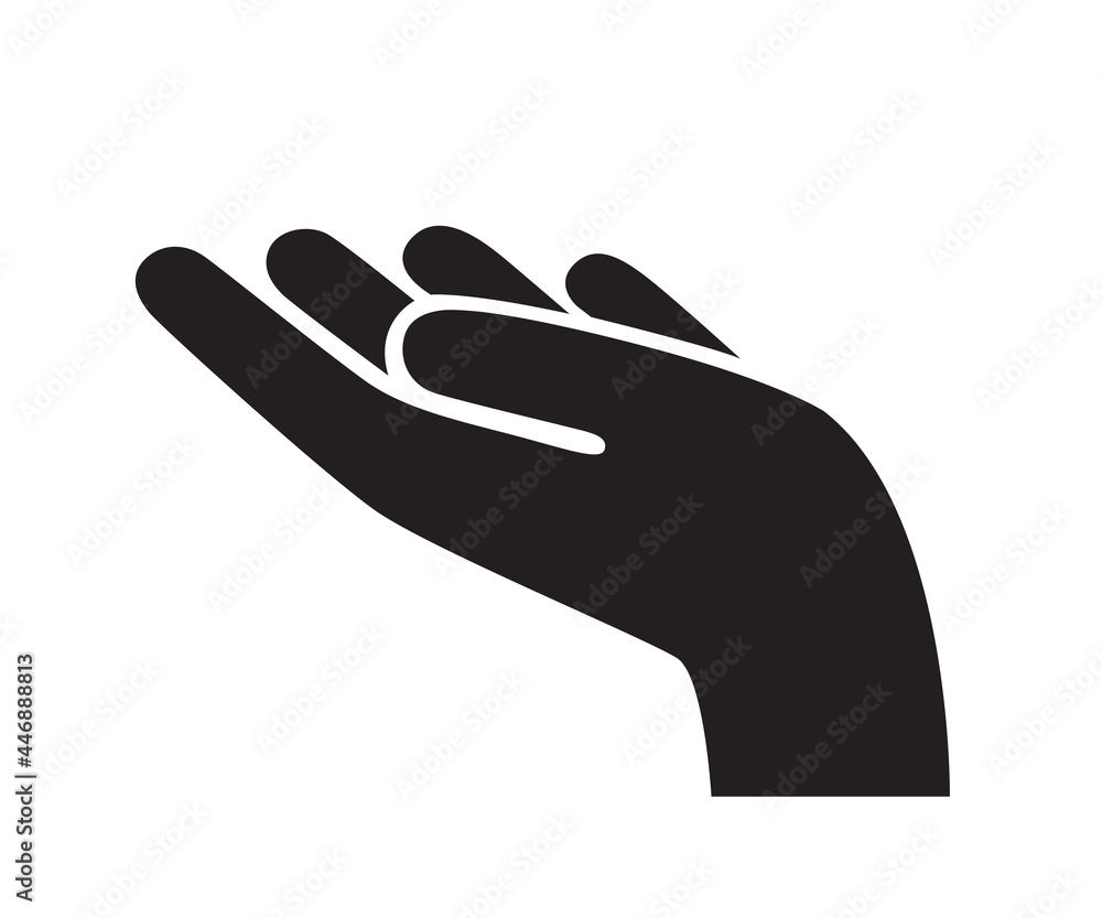 hands gesture icon. support, peace and care vector illustration hands gesture icon. support, peace and care vector illustration