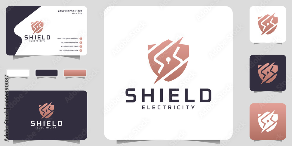 shield and lightning logo inspiration logo design and business card inspiration shield and lightning logo inspiration logo design and business card inspiration