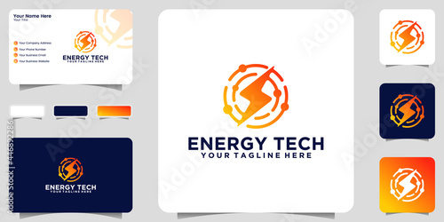 stun energy technology logo design inspiration