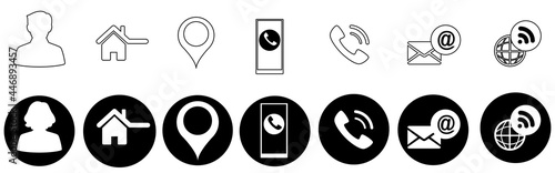 Web icon set. Website set icon vector. for computer and mobile