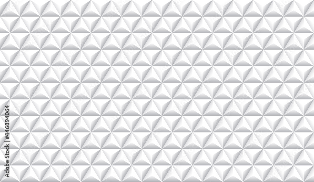 White pyramid 3D pattern background. Abstract geometric texture design. White triangular background. 3d Triangle seamless vector pattern, white geometric business background. Vector illustration EPS10 White pyramid 3D pattern background. Abstract geometric texture design. White triangular background. 3d Triangle seamless vector pattern, white geometric business background. Vector illustration EPS10
