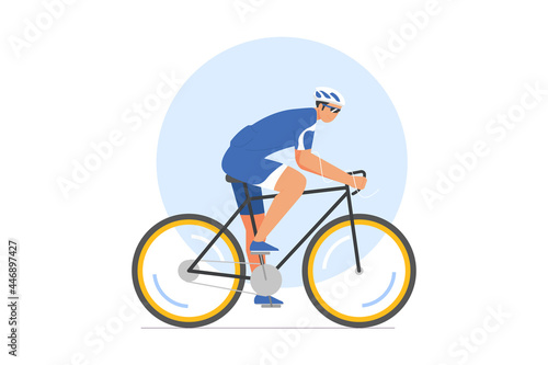 Cycling Race Vector Illustration © rifkyns