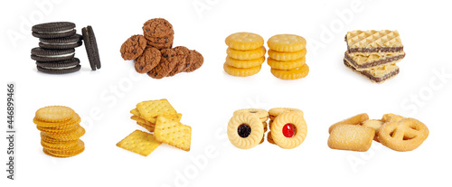 Set cookies isolated on white background