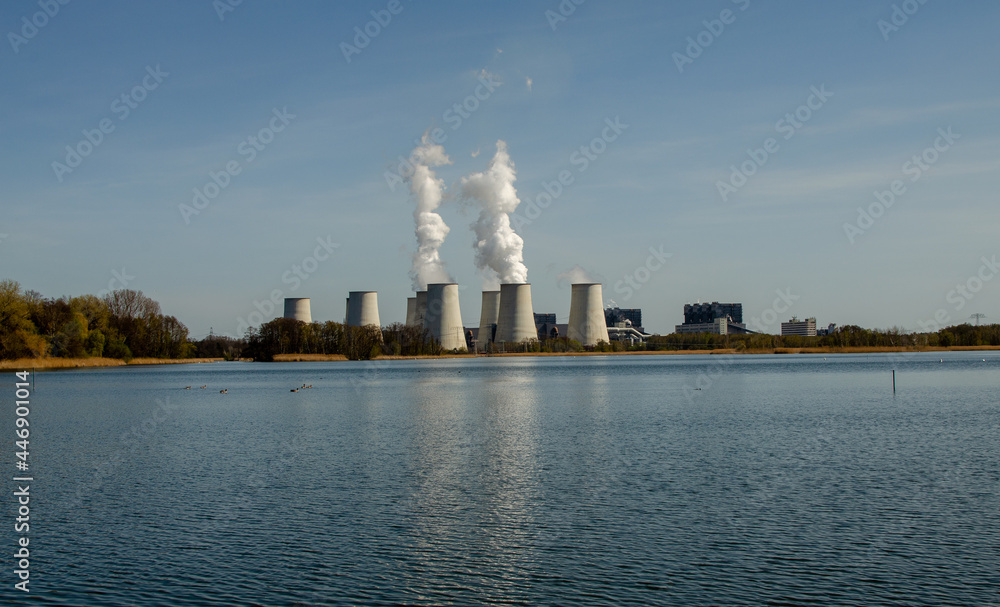 Kraftwerk Jänschwalde Industrielandschaft Braunkohle Strom