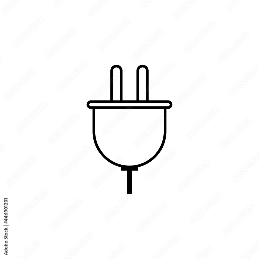 plug icon, power vector, electricity illustration plug icon, power vector, electricity illustration