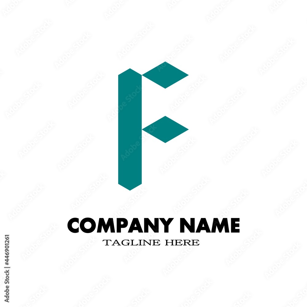 Simple letter F logo with tosca color. Design logo for your brand and company name. Simple letter F logo with tosca color. Design logo for your brand and company name.