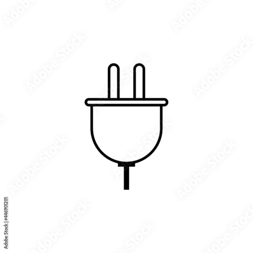 plug icon, power vector, electricity illustration