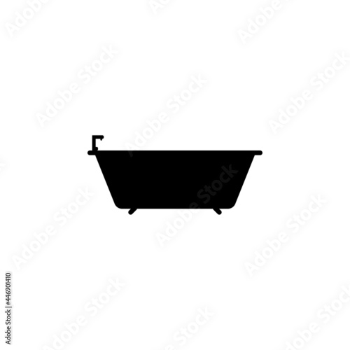 bathtub icon, home vector, tub illustration
