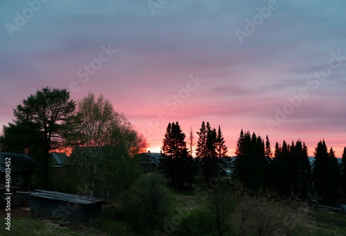 Crimson sunset 