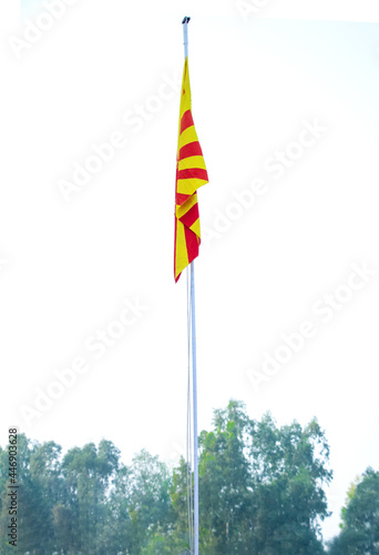 Shiv Baba flag waving at Brahmakumaris Center photo