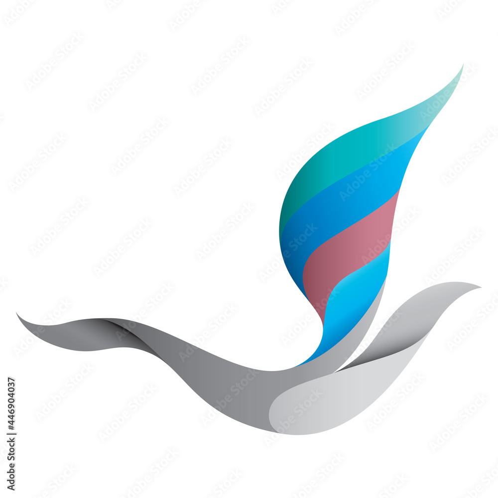 Flying bird figure icon Flying bird figure icon