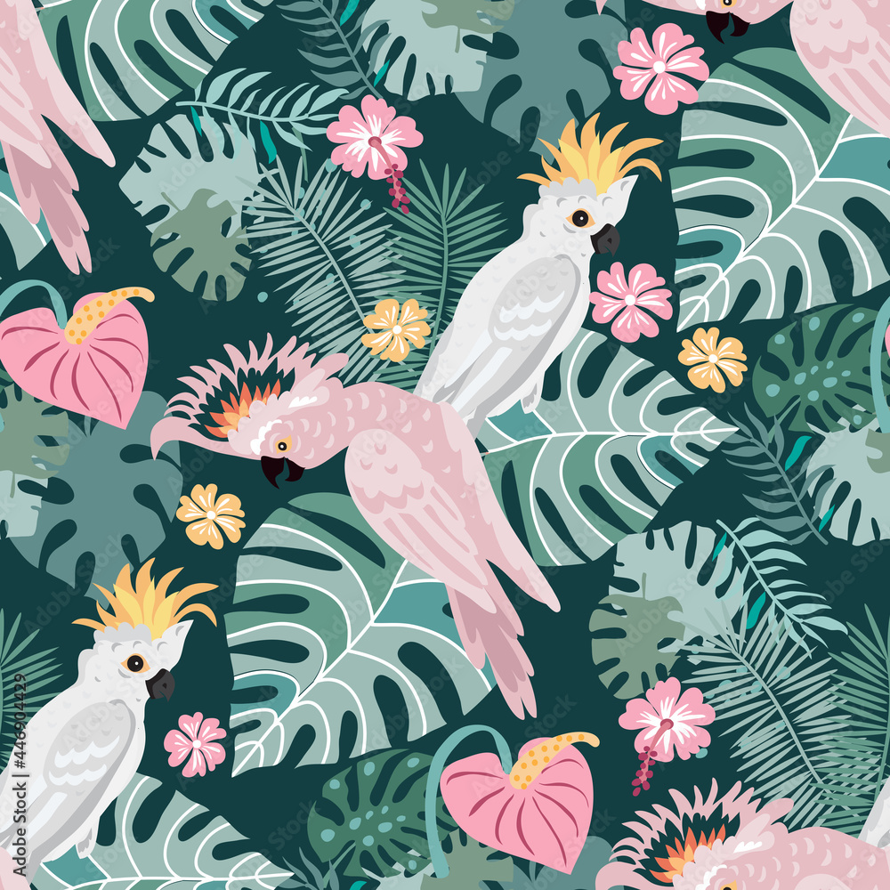 Fototapeta premium Parrot pattern 38