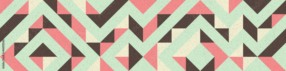 Fototapeta premium Abstract Geometric Pattern generative computational art illustration