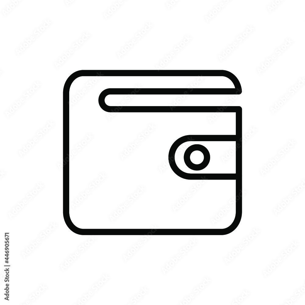 wallet icon, Symbol, logo illustration for web and mobile. wallet icon, Symbol, logo illustration for web and mobile.