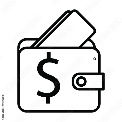 wallet icon, Symbol, logo illustration for web and mobile.