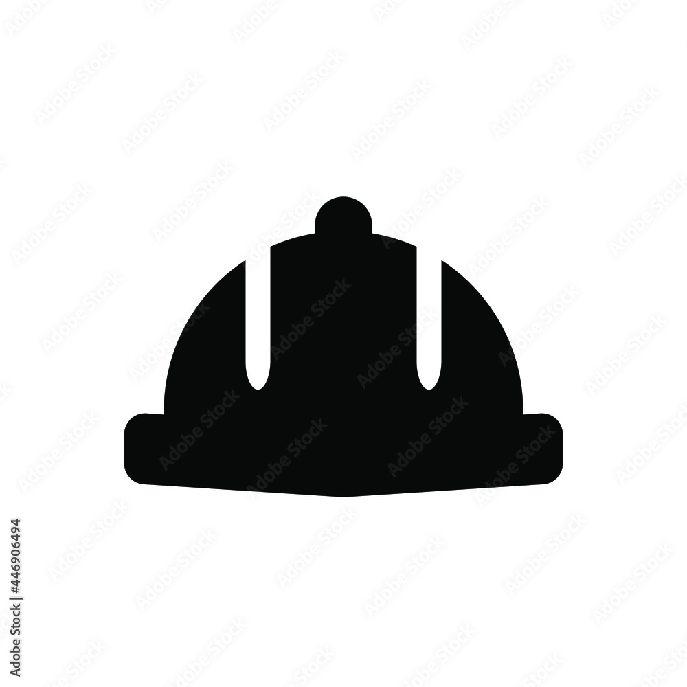 Construction safety helmet line icon Construction safety helmet line icon