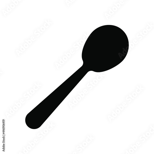 tablespoon icon on a white background. spoon.