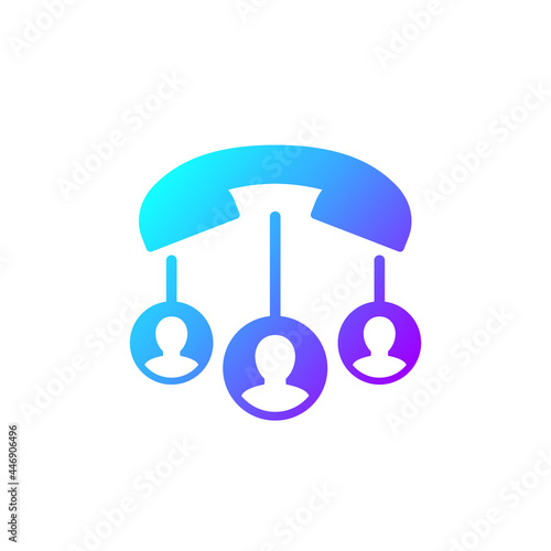Voip telephony and calls icon