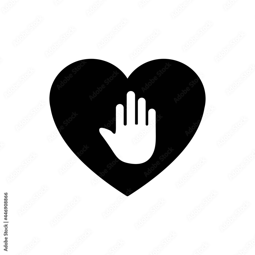 Obraz premium Heart love icon