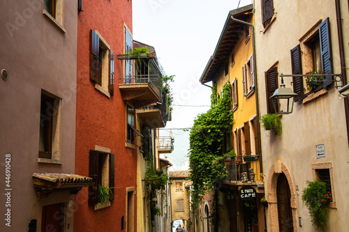 Old town of Malcesine on Lake Garda, Italy