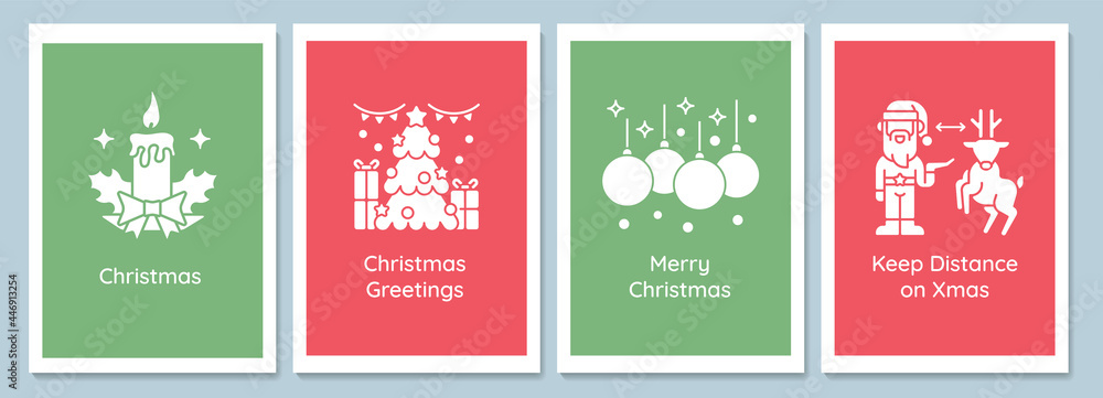 Celebrate Christmas eve greeting cards with glyph icon element set. Creative simple postcard vector design. Decorative invitation with minimal illustration. Creative banner with celebratory text Celebrate Christmas eve greeting cards with glyph icon element set. Creative simple postcard vector design. Decorative invitation with minimal illustration. Creative banner with celebratory text