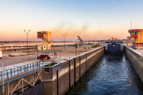 Esna - Nile River Canal Lock -