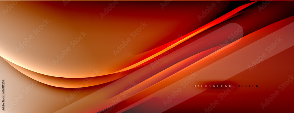 Abstract background. Shadow lines on bright shiny gradient background. Abstract background. Shadow lines on bright shiny gradient background.